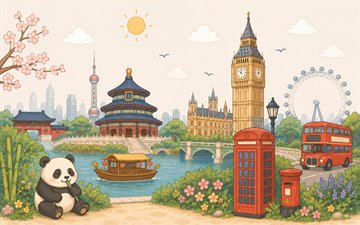 Mainland China + United Kingdom